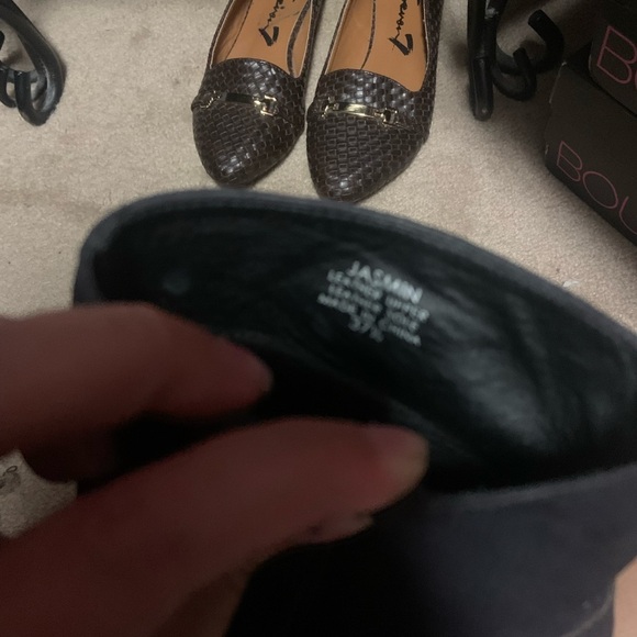 Navy ash boots jasmine leather western pointed toe  boho wedge $295 beautiful - Picture 4 of 4